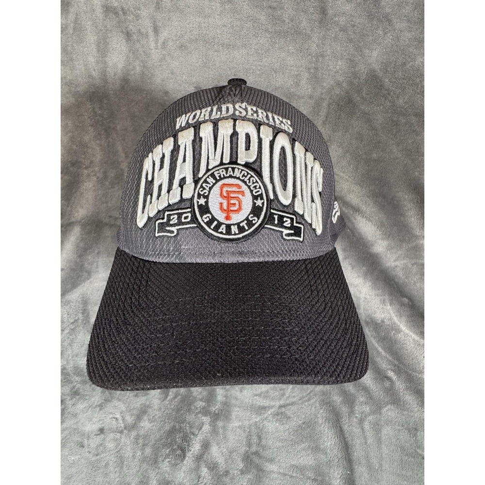 San Francisco Giants Hat Cap Fitted M Gray‎ MLB Baseball World Series New Era